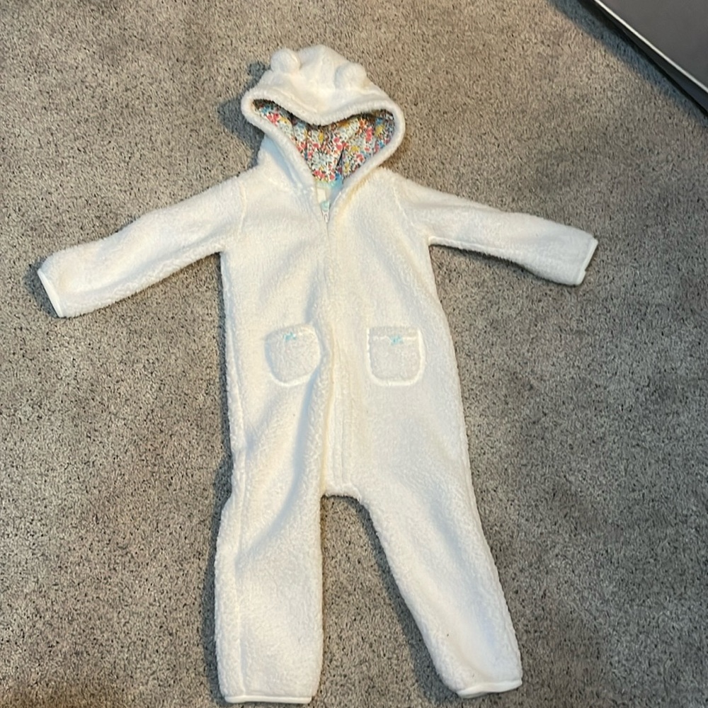 Carters Girls Fleece Hooded Onesie